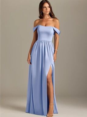 Azazie Satin Ice Calianna Bridesmaid Dress